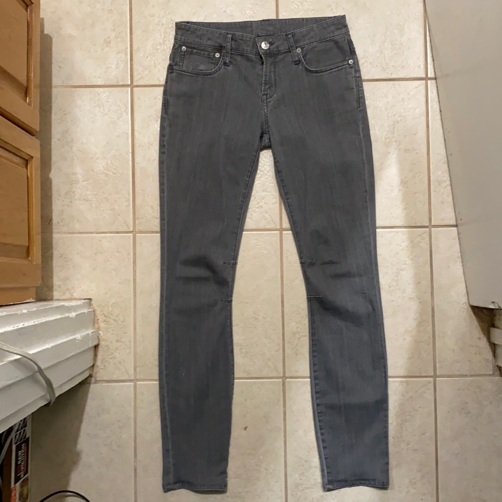 Helmut Lang Grey Skinny Fit Denim Jeans